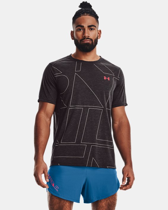 Men's UA Breeze 2.0 Trail T-Shirt, Gray, pdpMainDesktop image number 0